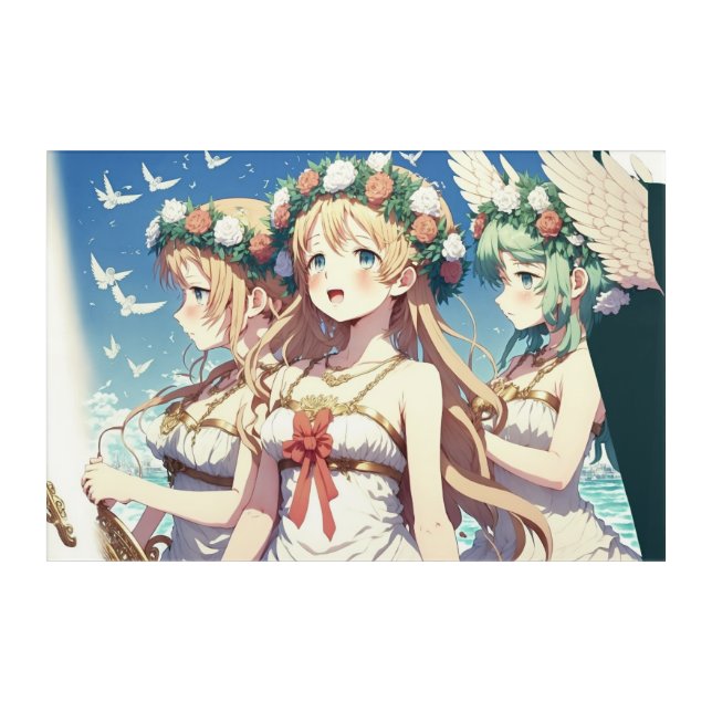 Anime Choir Acrylic Print (Front)