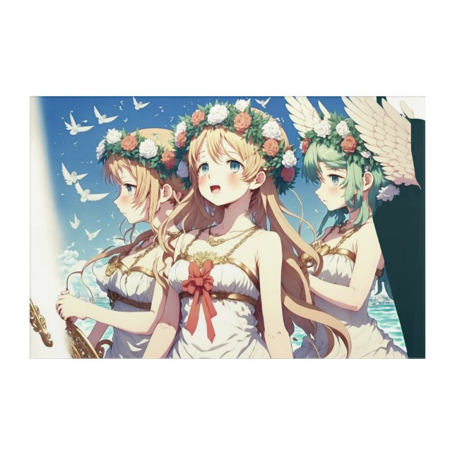 Anime Choir Acrylic Print (Front)