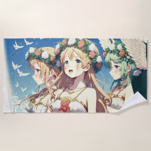 Anime Choir Beach Towel