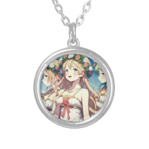 Anime Choir Silver Plated Necklace