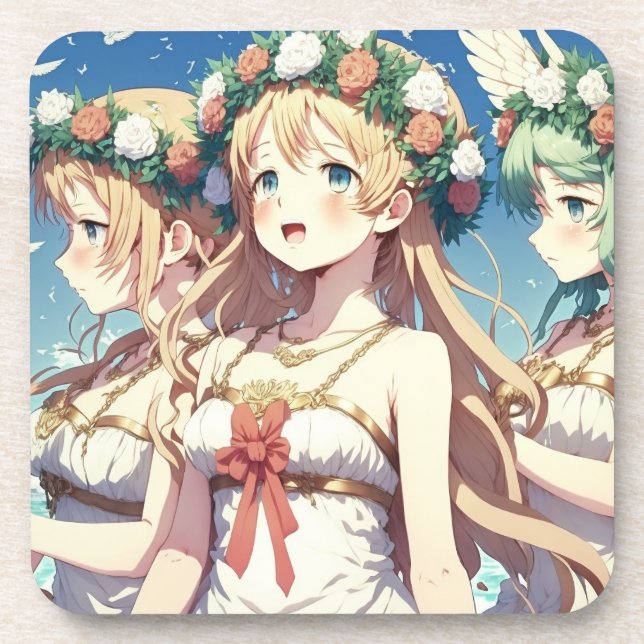 Anime Chor Beverage Coaster (Front)
