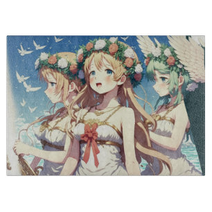 Anime Chor Cutting Board