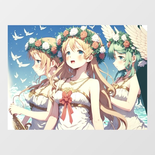 Anime Chor Window Cling (Sheet)