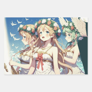 Anime Chor Wrapping Paper Sheets