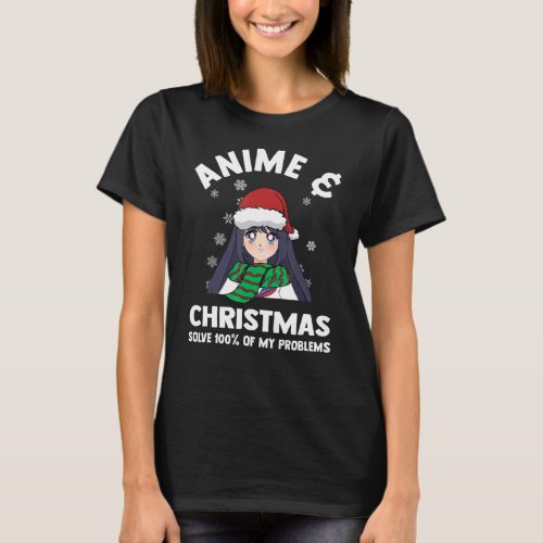 Anime  Christmas solve problems Anime  Christmas T_Shirt