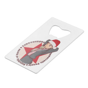 Anime Christmas Sweater- Cute Korean Girl Santa Ha Credit Card Bottle Opener