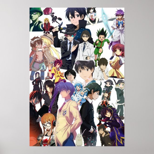 Anime Collage 1 Poster (Front)