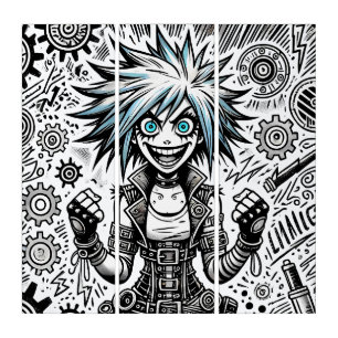 anime comic cheerful art original blu_eyes black_a