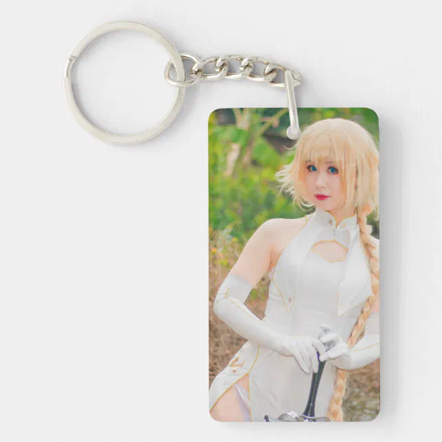 Cosplayer Introduction Character Keychain Anime Cosplay Photo Key Chain | Zazzle