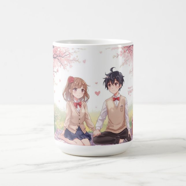 Anime Couple Valentine's Day Mug (Center)