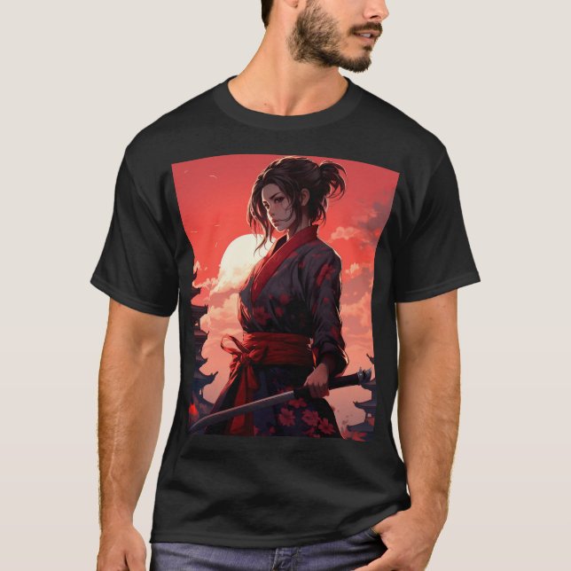 Anime Cute Japanese Kawaii Cartoon Otaku girl  T-Shirt (Front)