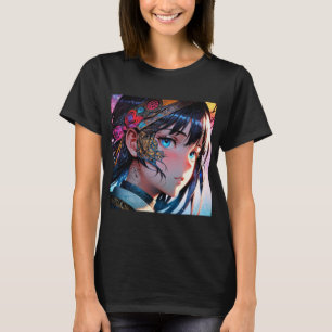 Anime Cute Japanese Kawaii Cartoon Otaku girl  T-Shirt