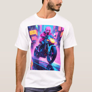 Anime Cyber Punk Themed Graphic Shirt