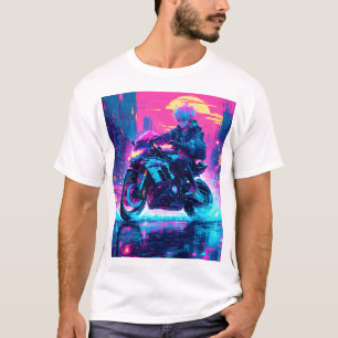 Anime Cyber Punk Themed Graphic Shirt