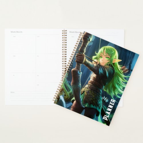 Anime Dark Elf Girl  Planner