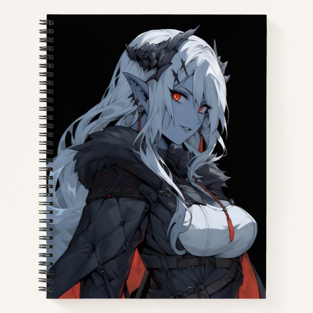 Anime Demon Girl Notebook (Front)