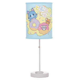 Anime Donut Delights with Tom, Jerry, and Tuffy Table Lamp