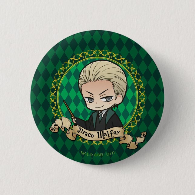 Anime Draco Malfoy Button (Front)