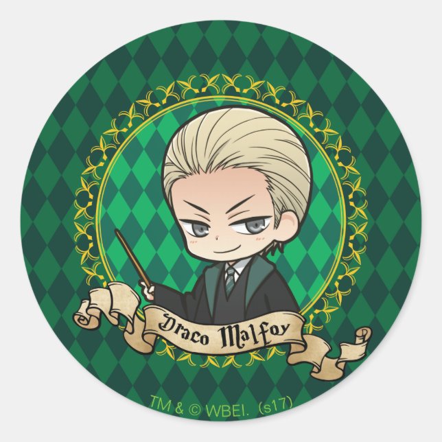Anime Draco Malfoy Classic Round Sticker (Front)