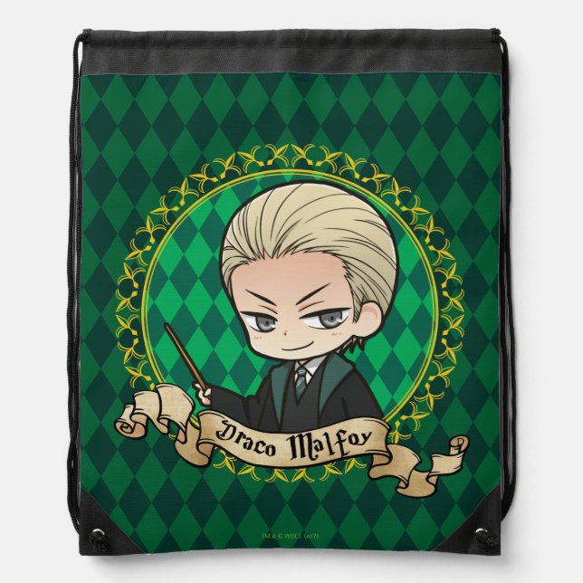 Anime Draco Malfoy Drawstring Bag (Front)