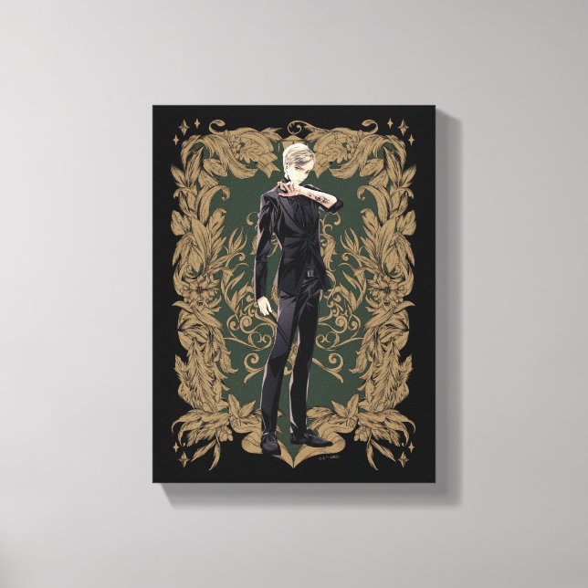 Anime Draco Malfoy Ornate Frame Canvas Print (Front)