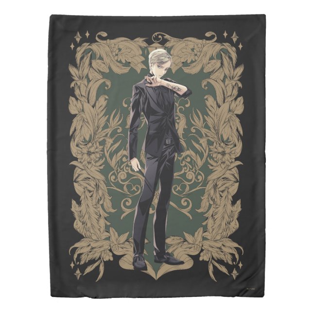 Anime Draco Malfoy Ornate Frame Duvet Cover (Front)