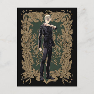 Anime Draco Malfoy Ornate Frame Postcard