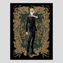 Anime Draco Malfoy Ornate Frame Poster