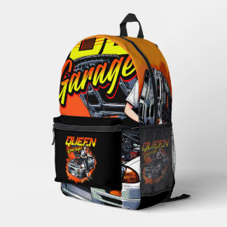 Anime Drift Mechanic Car – Garage Queen Art Printed Backpack
