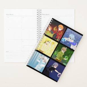 Anime Elemental Character Notebook