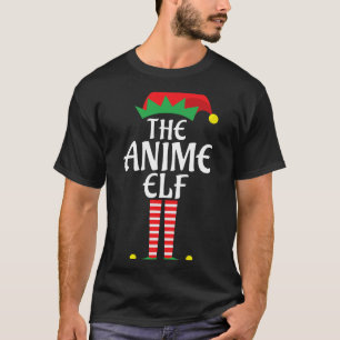 Anime Elf Christmas Theme Holiday Family Group Mat T-Shirt