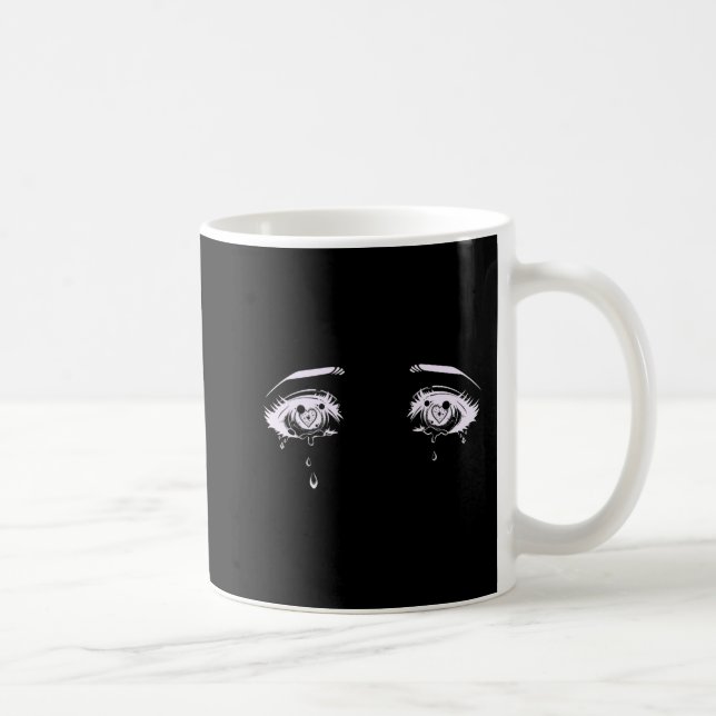 Anime Eyes   Pastel Goth Aesthetic Tee Coffee Mug (Right)