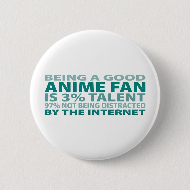 Anime Fan 3% Talent Button (Front)