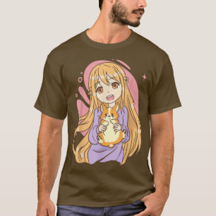 Anime Fan gifts Kawaii Manga Girl Dog Corgi Japane T-Shirt