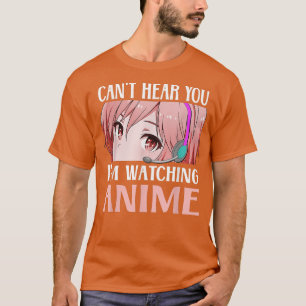 Anime fan Japanese watching anime girls teenage gi T-Shirt