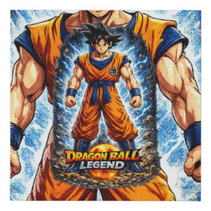 anime faux canvas print
