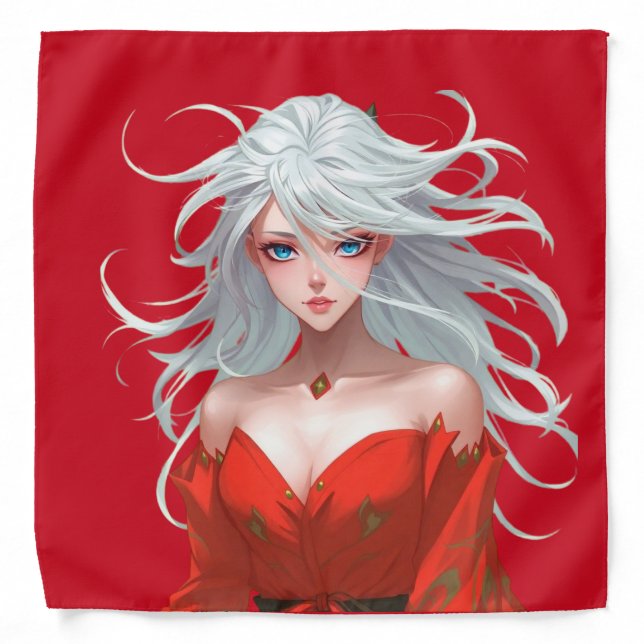 Anime Fire Woman Bandana (Front)