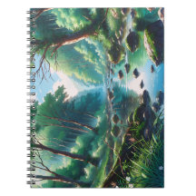 Anime forest landscape graphics