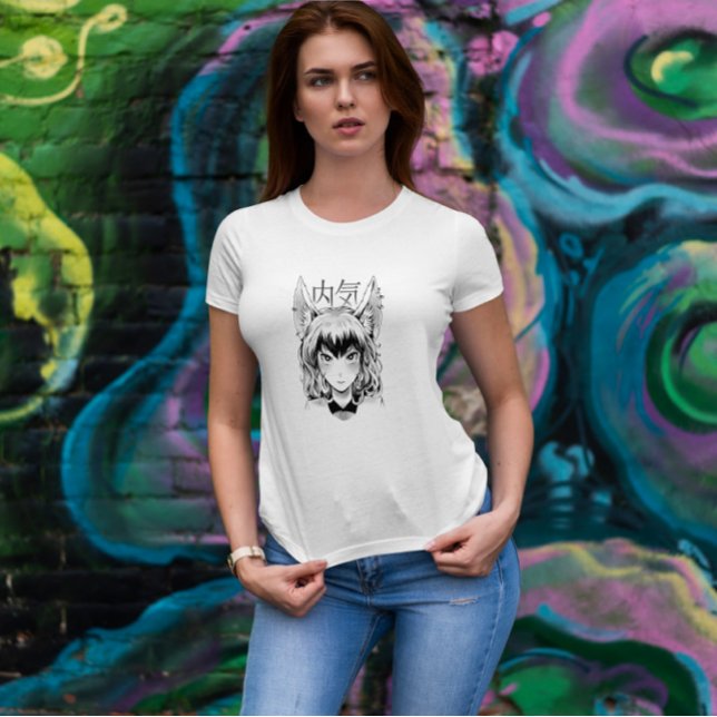 Anime Fox Girl Japanese  T-Shirt (Creator Uploaded)