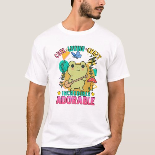 Anime Frog Mushroom _ Cute Kawaii _ Loving Crazy A T_Shirt