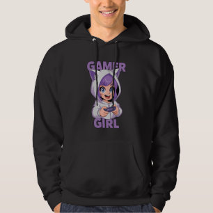 Anime Gamer Girl Streamer Girl Hoodie