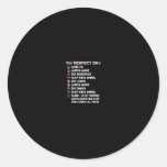 Anime Gamer Shirt My Perfect Day Watch Anime Play  Classic Round Sticker