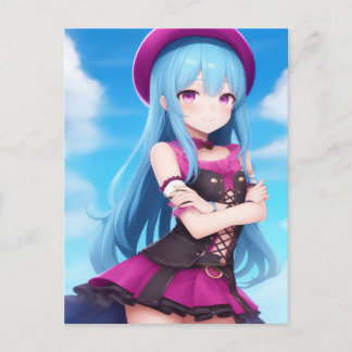 Anime Girl 007 Postcard
