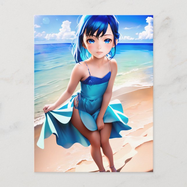 Anime Girl 029 Postcard (Front)