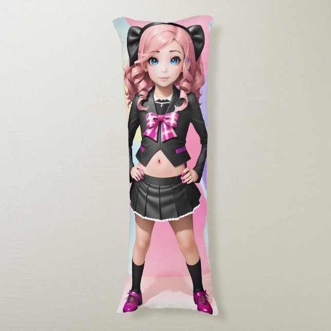 Anime Girl 043 Body Pillow (Front Vertical)
