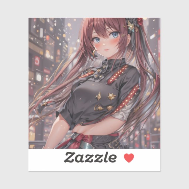 Anime Girl AI Generative Sticker (Sheet)