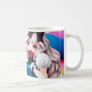 Anime girl art coffee mug