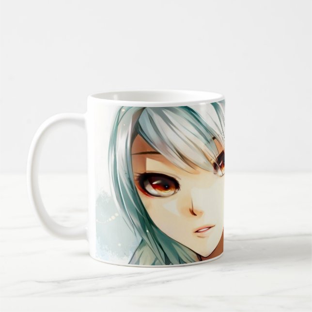 Anime girl art coffee mug (Left)