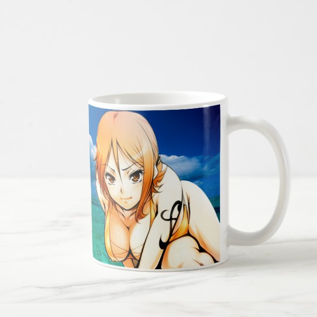 Anime girl art coffee mug (Right)