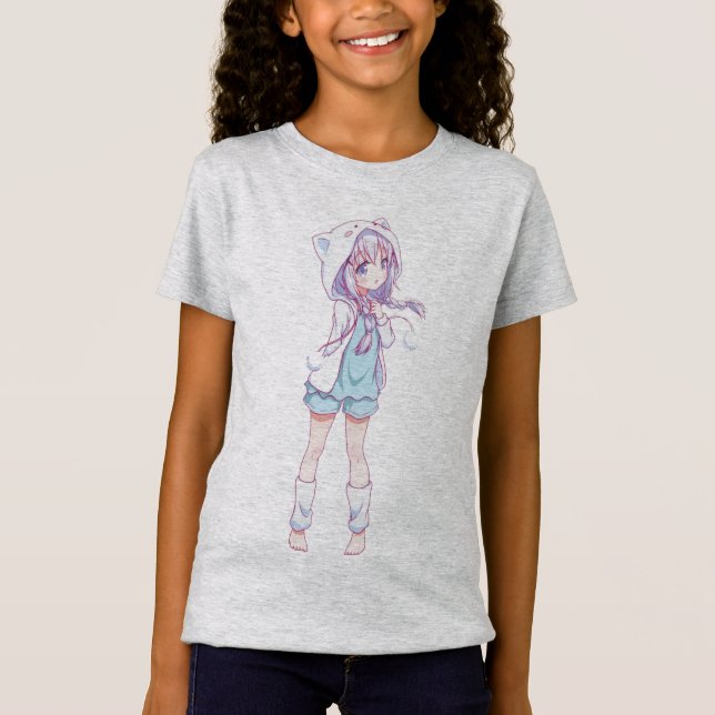 Anime girl - art manga T-Shirt (Front)